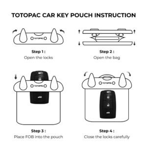 TOTOPAC 2-Pack Waterproof Car Key FOB Pouch Floating Wallet Case for Remote Keys, ID, Credit Cards, Cash Money Dry Bag Holder