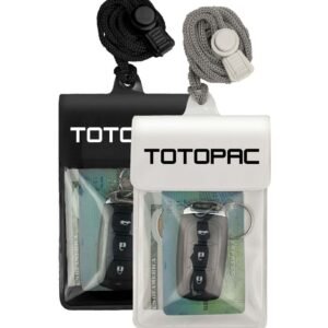 TOTOPAC Waterproof Car Key FOB Pouch Black + White 2Pcs
