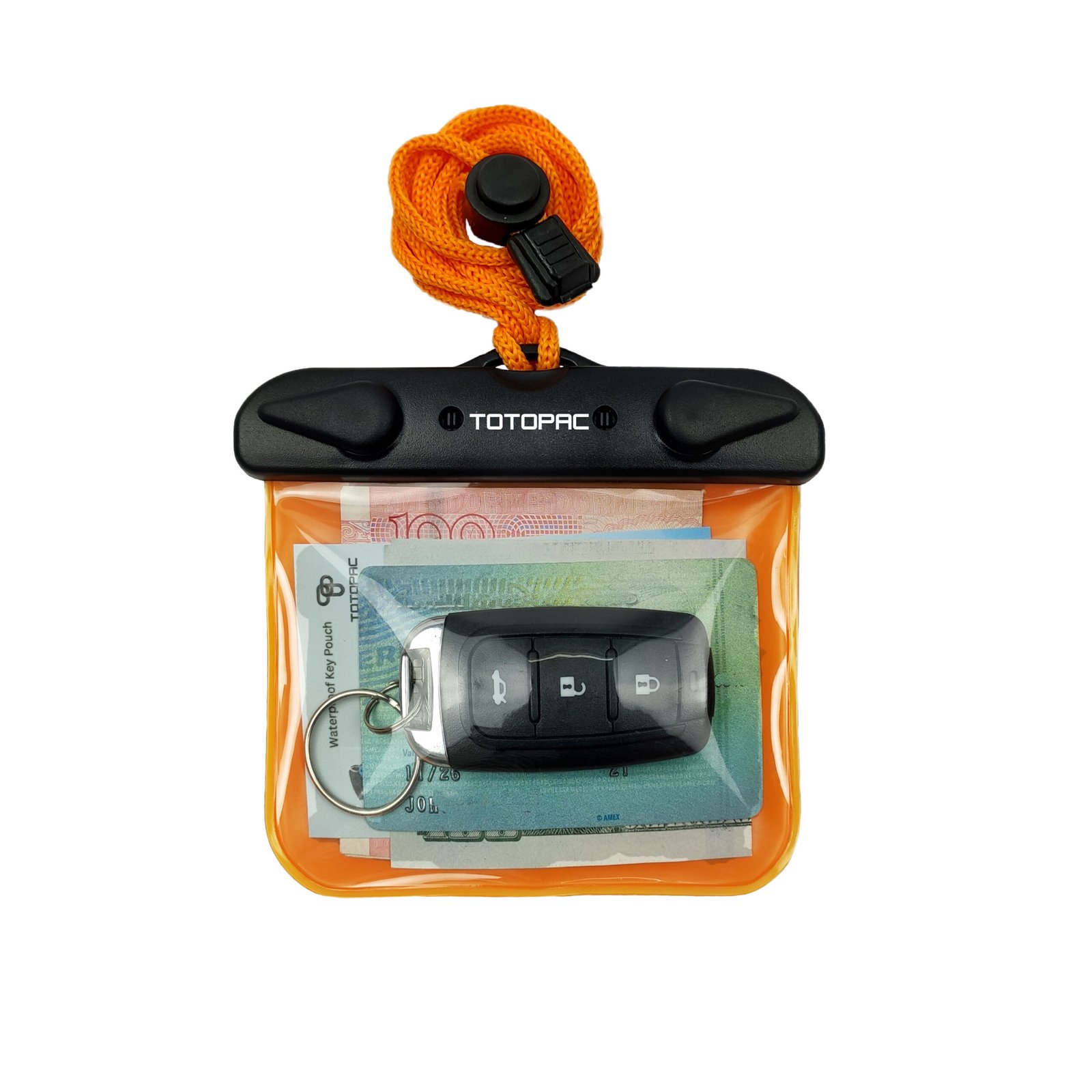 Waterproof Car Key FOB Case Floating Wallet Pouch for Remote Keys ID Credit Card Cash Money Submersible Dry Bag Holder (Orange) Waterproof Car Key FOB Case Floating Wallet Pouch for Remote Keys ID Credit Card Cash Money Submersible Dry Bag Holder (Orange)